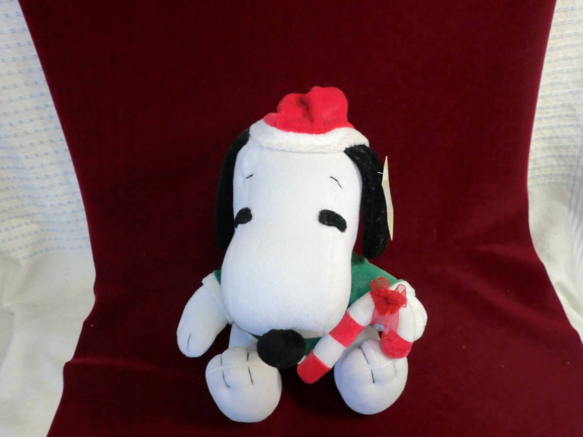 スヌーピー　サンタ　　サンタクロース　クリスマス　　ぬいぐるみ　　中古