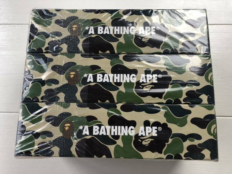 ★ 新品 未開封 A BATHING APE ベイシングエイプ BOXティッシュ 1stカモ グリーン BAPE エイプ ★