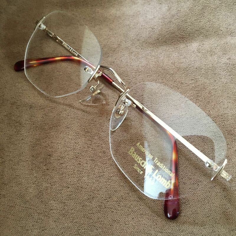 新品・未使用 ★ Bausch & Lomb ★ ふちなし メガネ フレーム 167 ★ ボシュロム めがね 眼鏡 （管理F182）