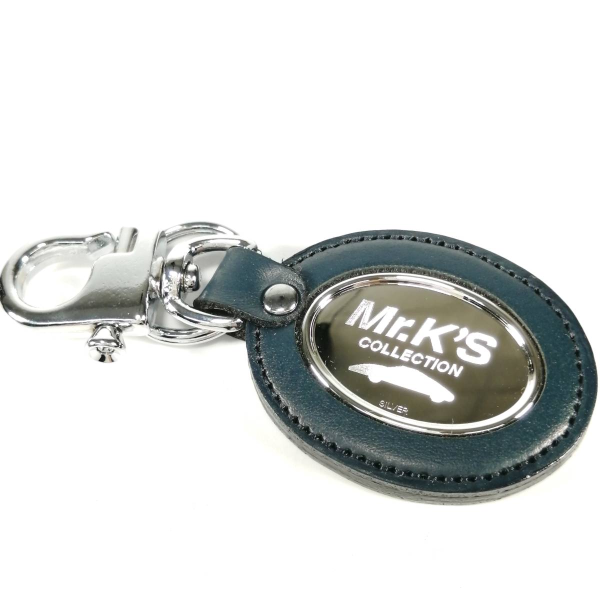 Mr.K's 片山豊 NISMO silver 刻印入り レザー キーリング キーホルダー 日産 NISSAN フェアレディ Z Z33 300Z 280Z 