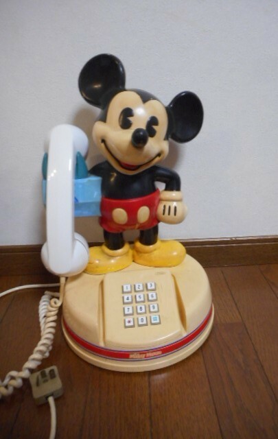 MickeyMouse ミッキーマウス　DK-641P　プッシュホン電話機　神田通信工業　当時物 昭和レトロ