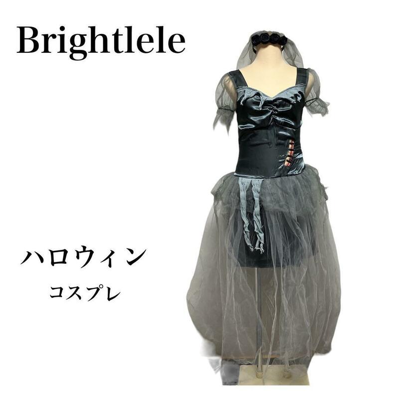 Brightlele ドレス　カチューシャ　セット　ハロウィン　コスプレ