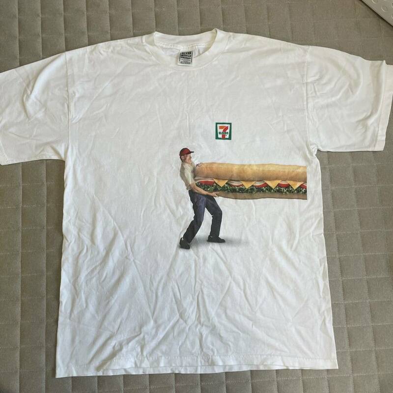 セブンイレブン　seveneleven tシャツ XL 企業　白