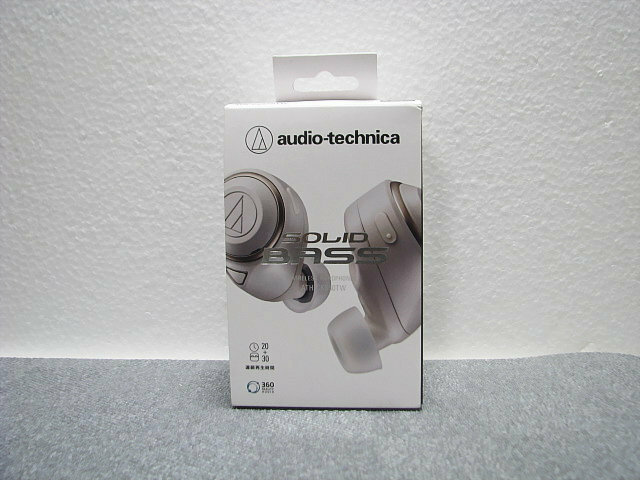 2. 未使用　audio-technica　ATH-CKS50TW　オーディオテクニカ ワイヤレスイヤホン　ベージュ