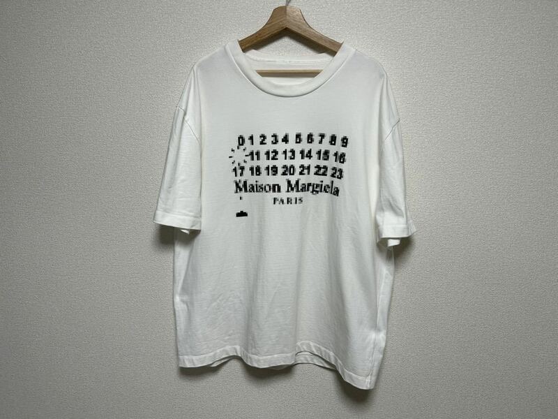 【A27】送料無料★美品 Maison Margiela メゾン マルジェラ Tシャツ カットソー 半袖 サイズ:46 白 ホワイト 国内正規品