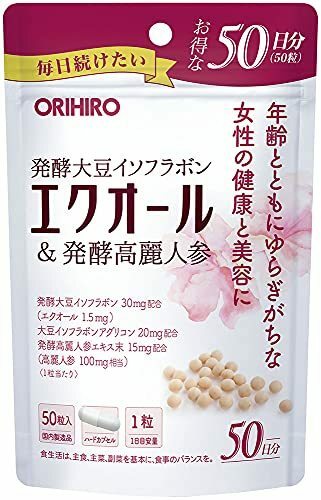 オリヒロ エクオール&発酵高麗人参 50粒