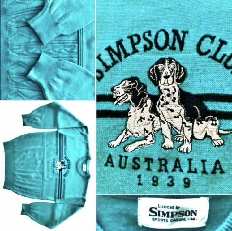 Simpson　鮮やかなカラー　刺繍　ニット　セーター　メンズ　高島屋
