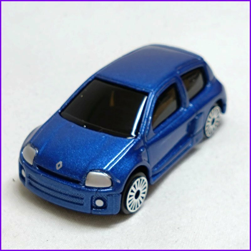 ◆Maisto/マイスト◆当時物 ミニカー Clio v6 RENAULT sport ルノー クリオ 濃青メタ コバルトブルー 中古 札幌