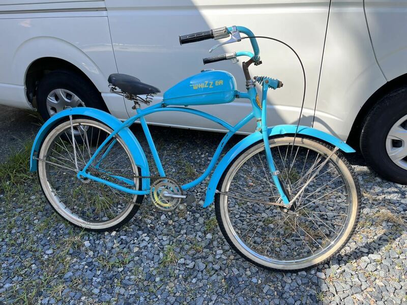 1950年代 Louisville cycle AMERICAN FLYER ビンテージ　自転車　WHIZZER タンク　パーツ付　自転車バイク　ビーチクルーザー
