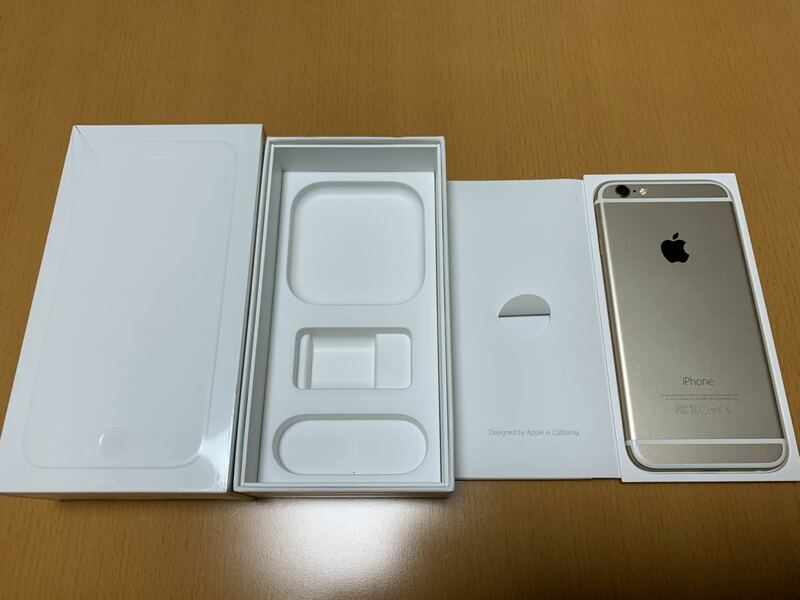 Sprint版 iPhone6 ゴールド 128GB SIMフリー A1586 MG6F2LL/A シャッター音なし 本体、箱のみ