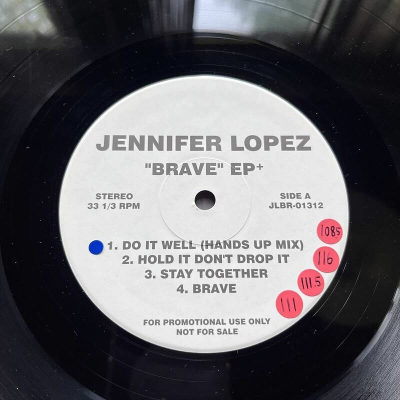 【USオリジナル PROMO ONLY！R&B SOUL DANCE】JENNIFER LOPEZ『BRAVE EP+』ジェニファー・ロペス/TONI BRAXTON/ALICIA KEYS/BRANDY/CARDI B