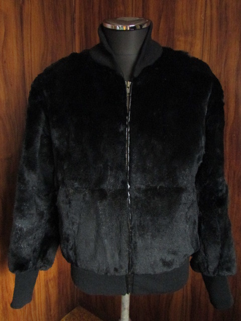 Banana R.C. メンズ 毛皮 ラビットファー MA-1 コート ブラック 黒 三代目 JSB EXILE LDH LHP 男性 韓流 送料無料 キャンペーン中 