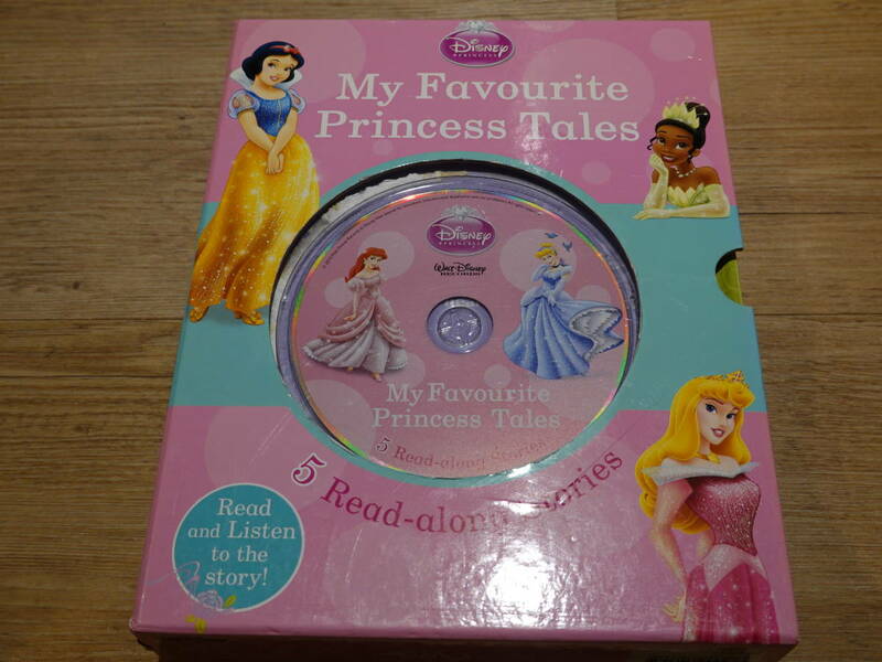 【英語子供教育用】ディズニー Disney　My favourite Princess Tales（英語絵本_CS）　5冊セット（白雪姫/シンデレラなど）⑧