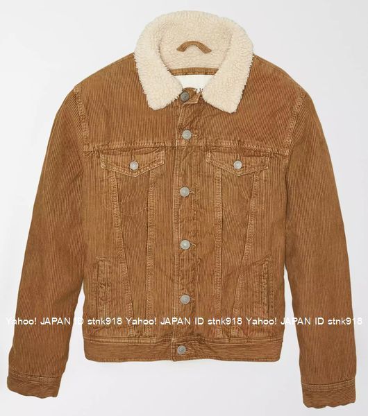 〓ラス2!!SALE!! アメリカンイーグル/US XXL/AE コーデュロイ Trucker Jacket/Tan
