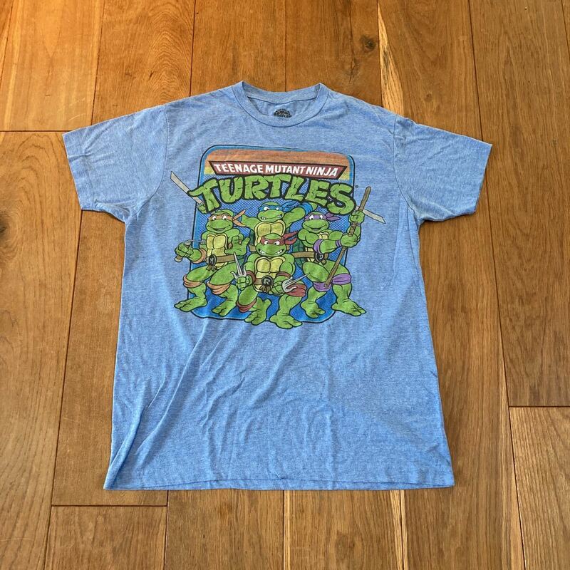 入手困難 teenage mutant ninja turtles Tシャツ タートルズ Lサイズ ライトブルー