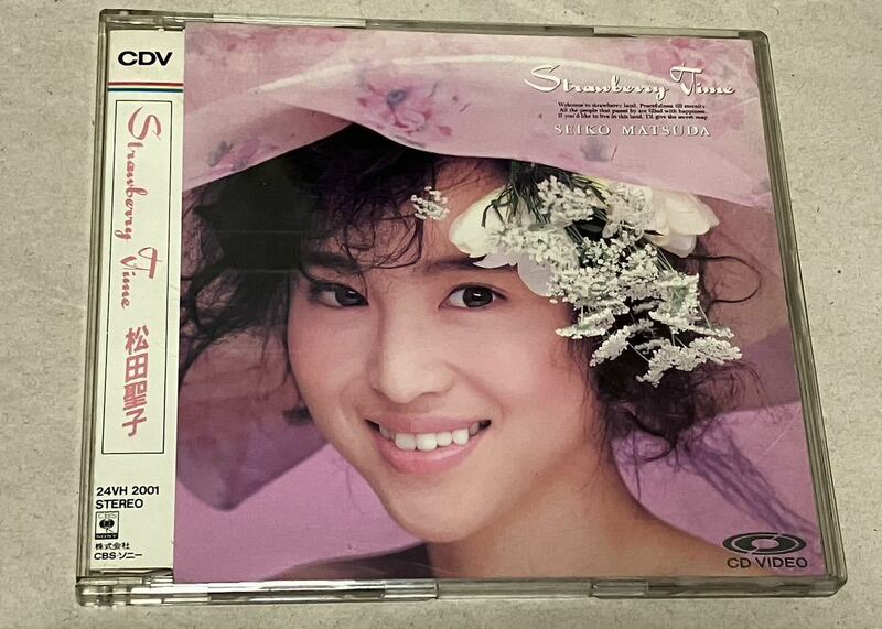 松田聖子 STRAWBERRY TIME CD、CDビデオ付仕様　希少品　オーディオ4曲、ビデオ1曲　値下げ