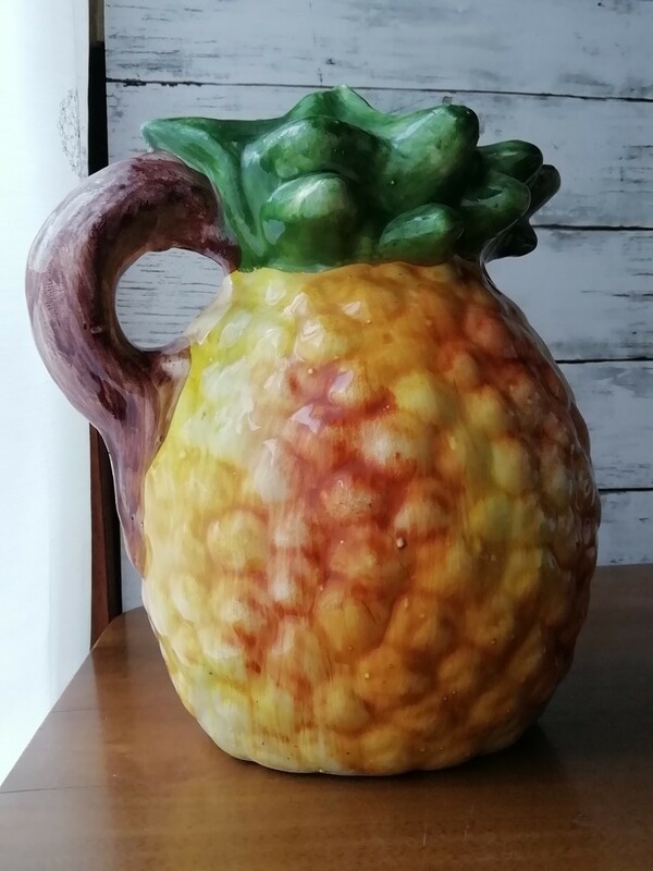 ITALY製 大型パイナップル セラミック バッサーノ 瓶 花瓶 フルーツ インテリア ディスプレイ Bassano ceramic jar pineapple 送料込み