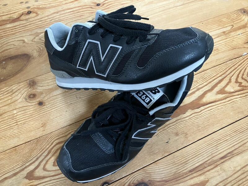 ★レザー★NEW BALANCE★ニューバランス★new balance★368★ブラック★黒★スニーカー★靴★お洒落★シューズ★ウォーキング