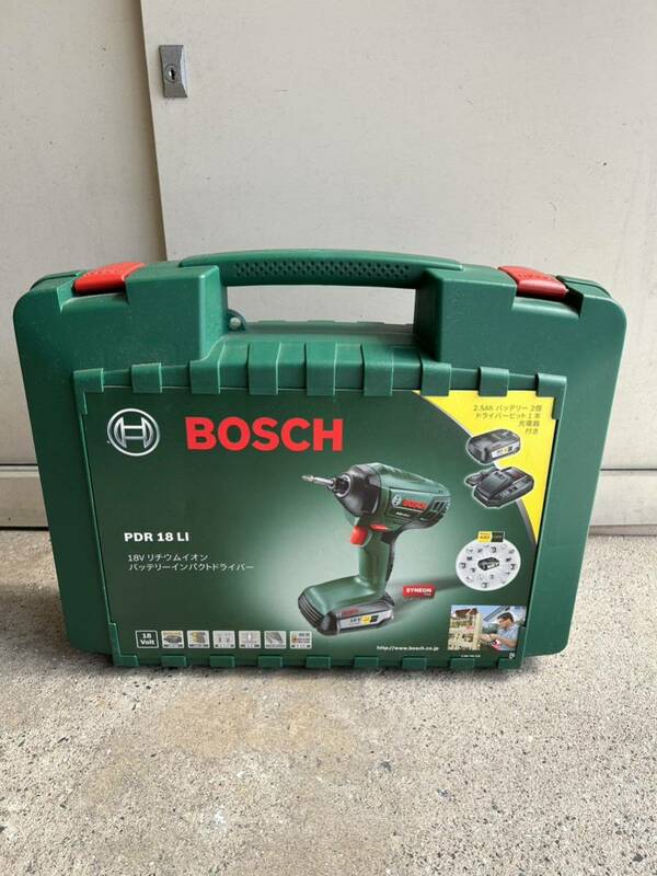 BOSCH／ボッシュ！PDR18LI ！18Vリチウムイオンバッテリーインパクトドライバー！新品未使用品！