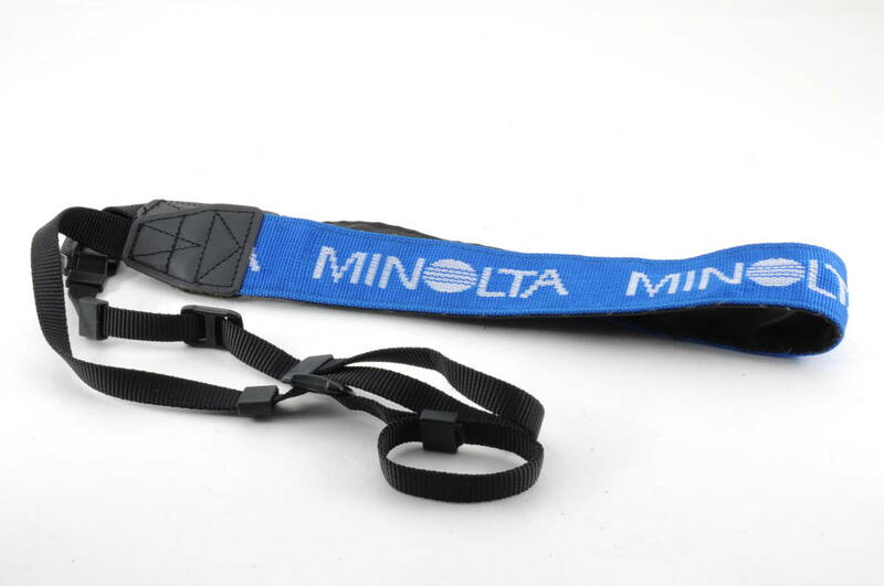 L823 ミノルタ MINOLTA ストラップ 青×白 カメラアクセサリー クリックポスト