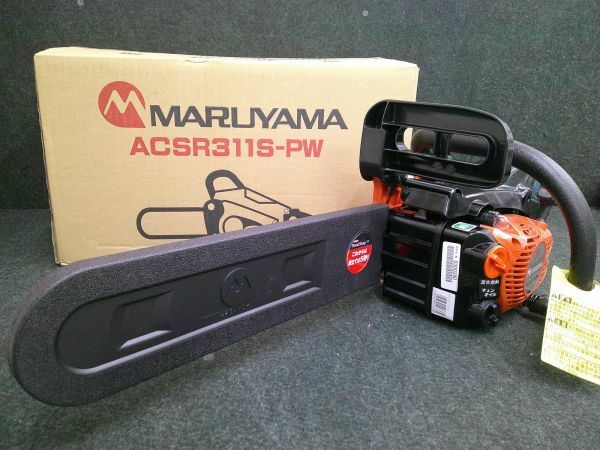 未使用展示品 MARUYAMA 丸山製作所チェンソー 350mmガイドバー 30.1ccエンジンチェンソー ACSR311S-PW