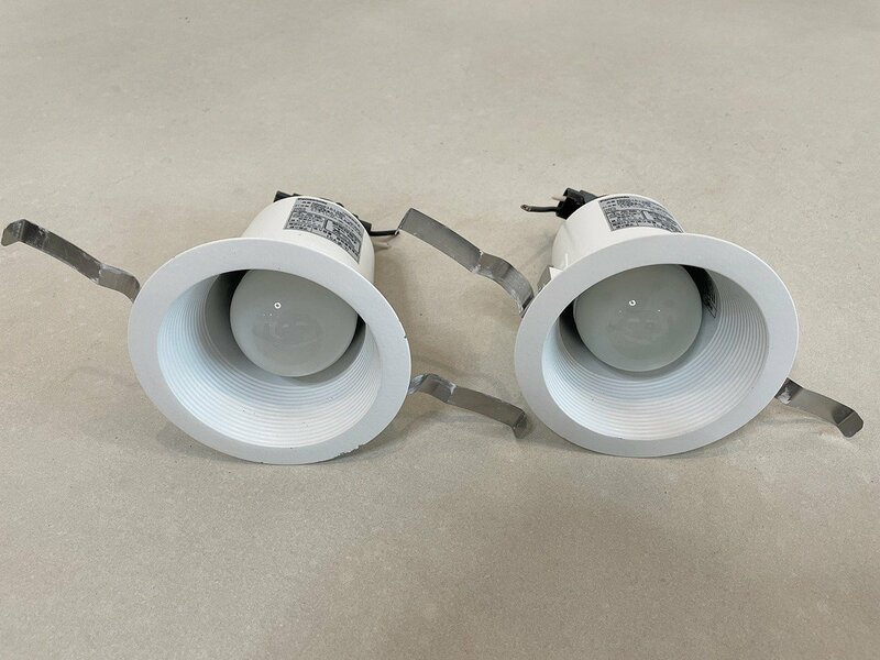【大阪】Panasonic LED照明器具 2個/ダウンライト/調光不可/電球色/NNN61512WK/2021年/通電済/モデルルーム設置品【RN0714-4】