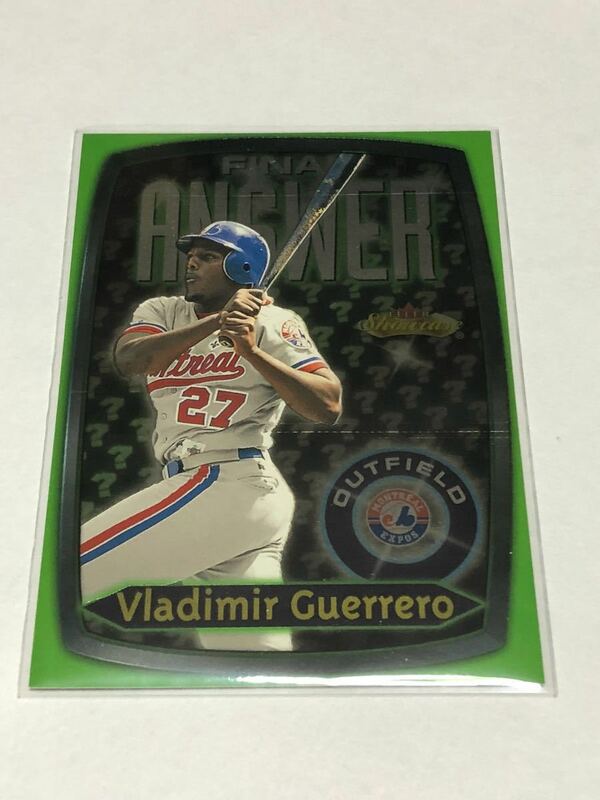 Vladimir Guerrero 2000 FLEER Showcase FINAL ANSWER