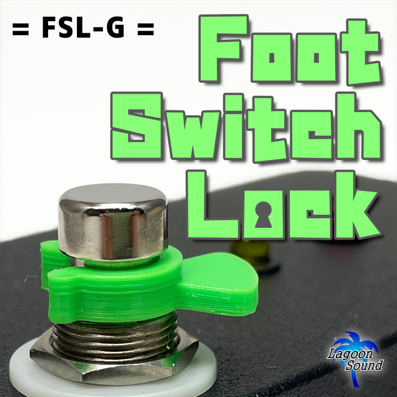 FSL-G】踏み間違い防止に【FOOT SWITCH LOCK】フットスイッチを固定！脱着可能！２タイプ４個で！《 FOOT SWITCH STOPPER 》 #LAGOONSOUND