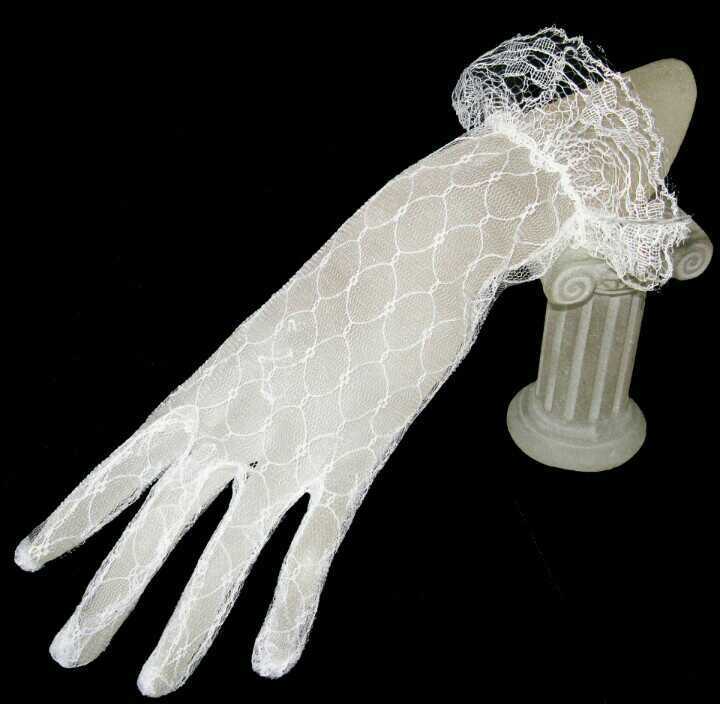 新品ウエディンググローブフリルネットレースショート手袋フォーマル結婚式パーティードレスコスプレダンス衣装