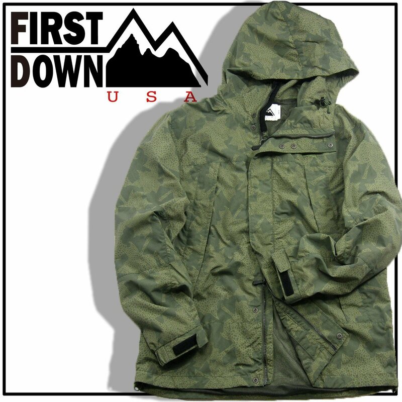 新品 FIRST DOWN 【透湿性 / 防風性 / 耐久性 / UVカット】 Supplex ナイロン デュポン社 アウター ブルゾン L 352004 ファーストダウン