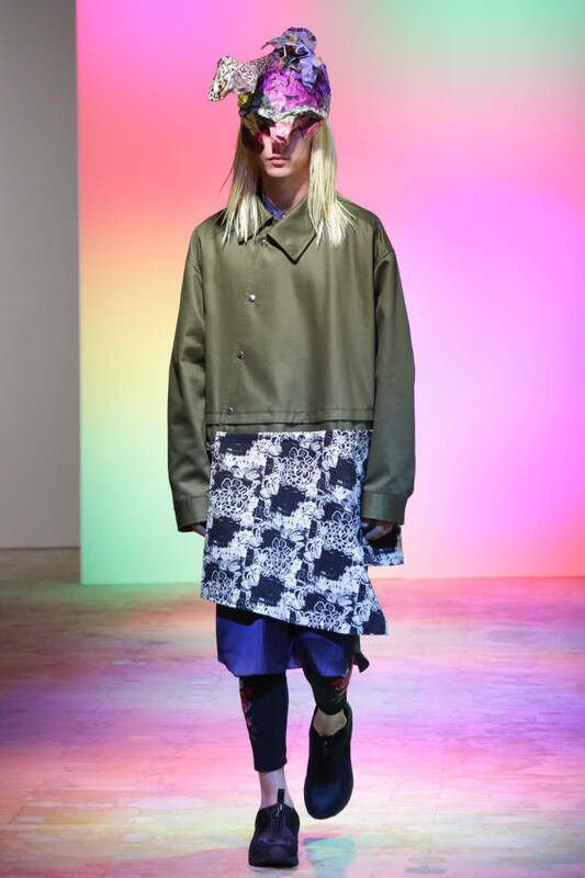 COMME des GARCONS HOMME PLUS 22SS LOOK7 ねじれブルゾン シャツ セット