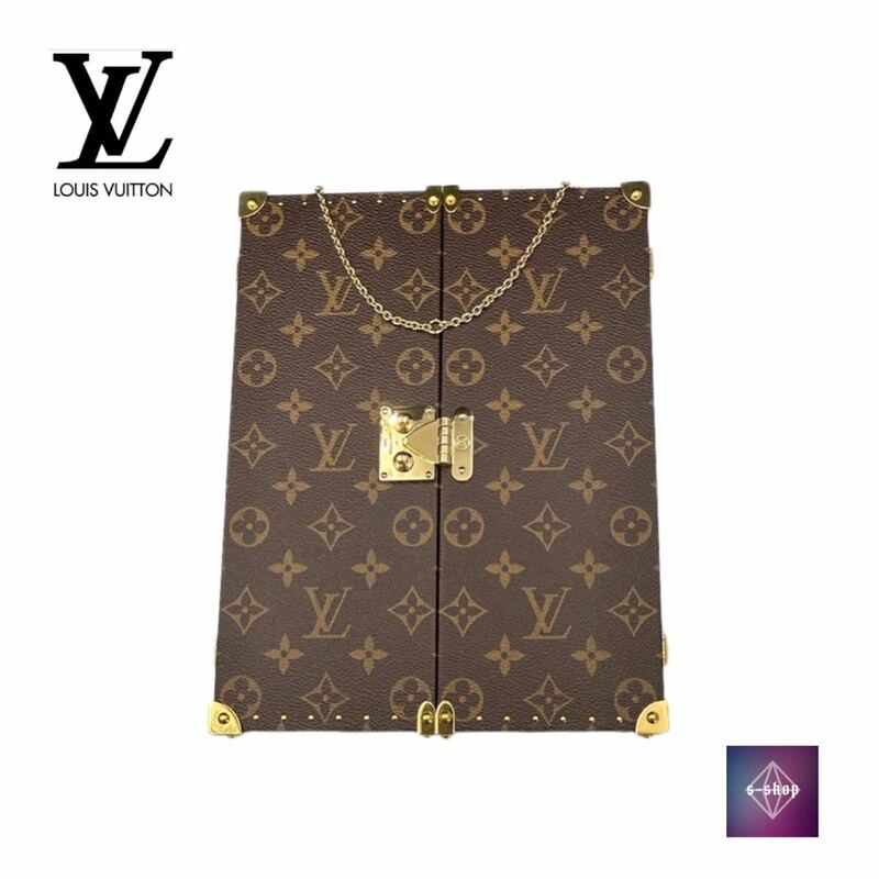 【展示品】LOUIS VUITTON ルイヴィトン ヴィトン ホームミラー GI0554 モノグラム トランク 三面鏡 インテリア 家具 美品