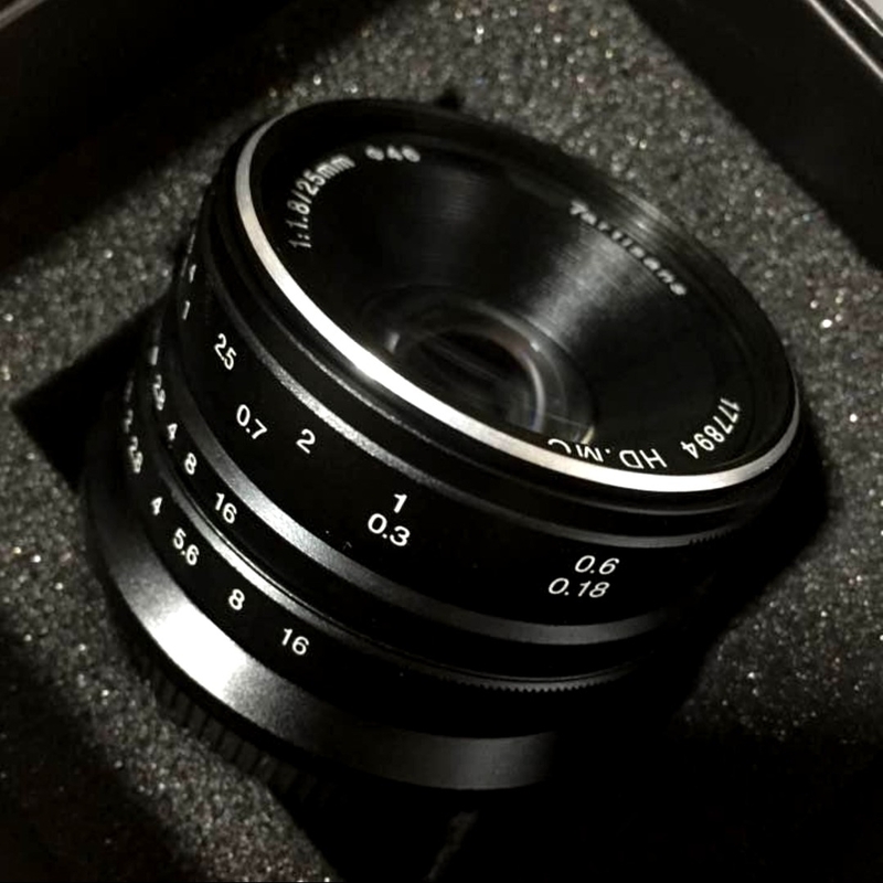 単焦点レンズ！25mm F1.8 ブラック　FUJIFILMミラーレス対応！格安　美品！初心者OK！マニュアル！