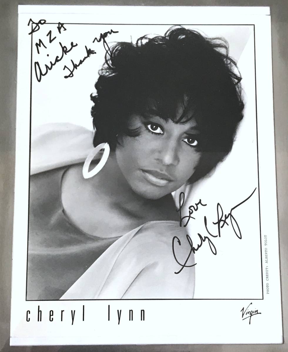 ★CHERYL LYNN 直筆サイン入り・プロモーションフォト・MZA有明公演★