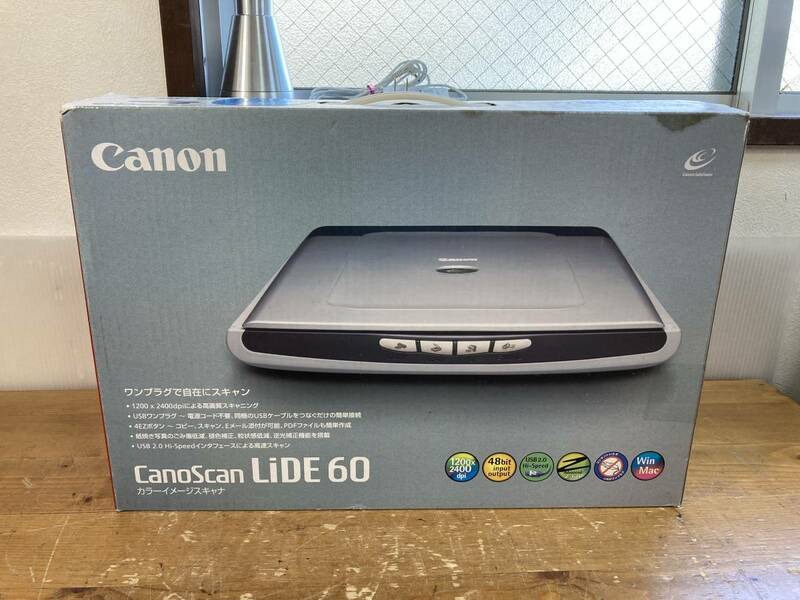 未使用？ CANON キャノン カラー イメージ フラッドベッド スキャナ CanoScan LiDE 60 92309 LiDE60