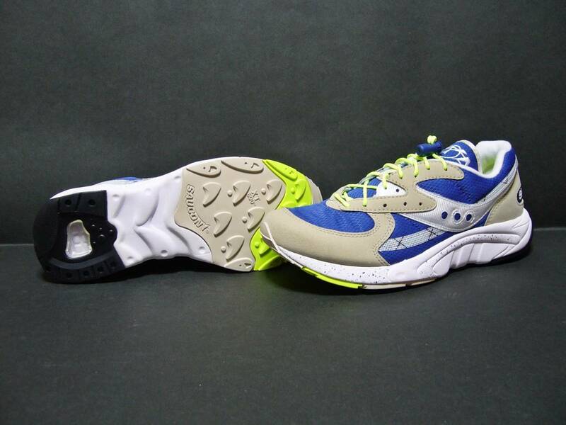 【　送料無料・新品・未使用　】　SAUCONY サッカニー　AYA アヤ　GREY/BLUE/NEON　27.0cm