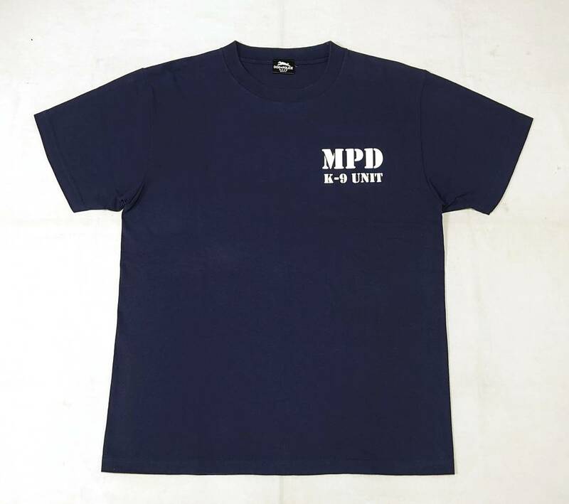 DOG × POLICE 純白の絆 Tシャツ 紺 MPD K-9 UNIT