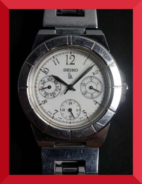 セイコー SEIKO ルキア LK クォーツ 純正ベルト 5Y89-0B30 女性用 レディース 腕時計 日本製 V793 稼働品