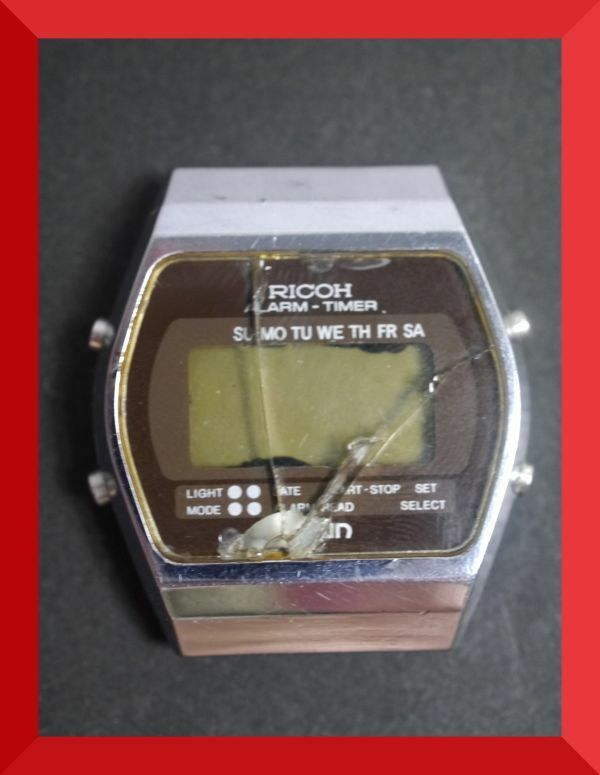 リコー RICOH デジタル 828001 男性用 メンズ 腕時計 V823