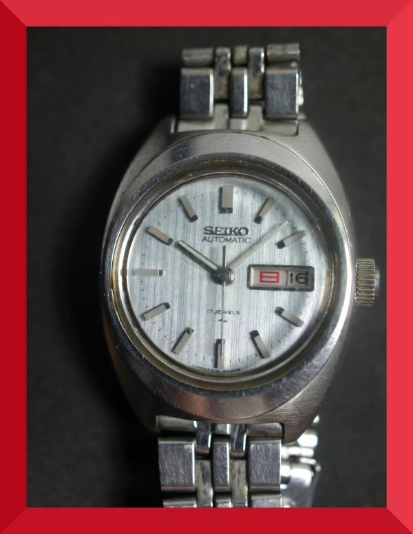 セイコー SEIKO 17石 自動巻き 3針 デイデイト 純正ベルト 2206-0170 女性用 レディース 腕時計 V876 ジャンク 稼働品