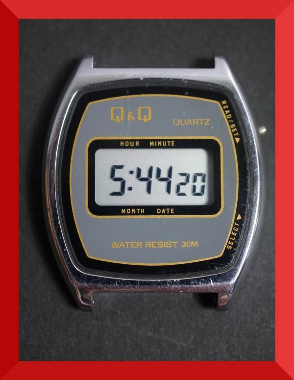 シチズン CITIZEN Q&Q デジタル 男性用 メンズ 腕時計 V878 稼働品