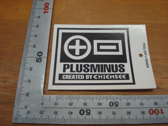 新品CHIEMSEE(キムジー) ステッカー（紙製） PLUSMINUS
