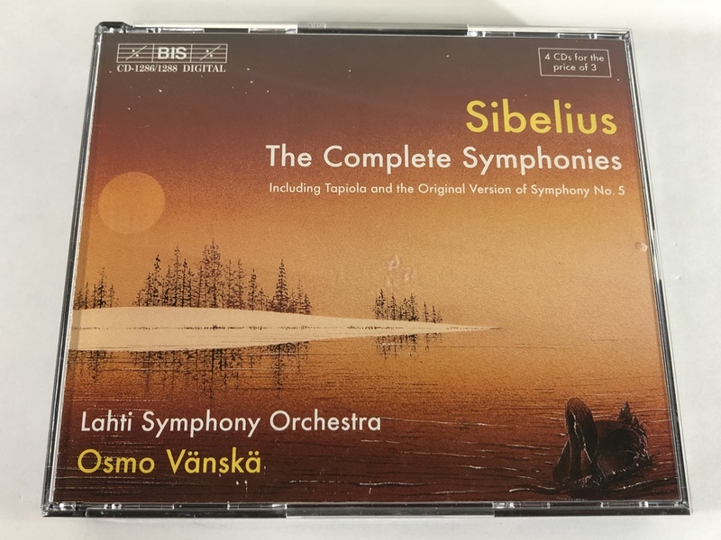シベリウス 交響曲全集 ヴァンスカ ラハティ交響楽団 BIS-CD-1286/1288 4CD