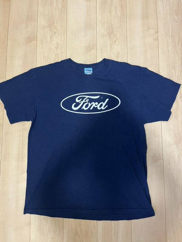 フォード Ford Tシャツ XL ネイビー ロゴ