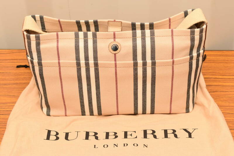 バーバリーロンドン/BURBERRY LONDON★ショルダーバッグ ワンショルダー　ハンドバッグ★キャンバス★美品