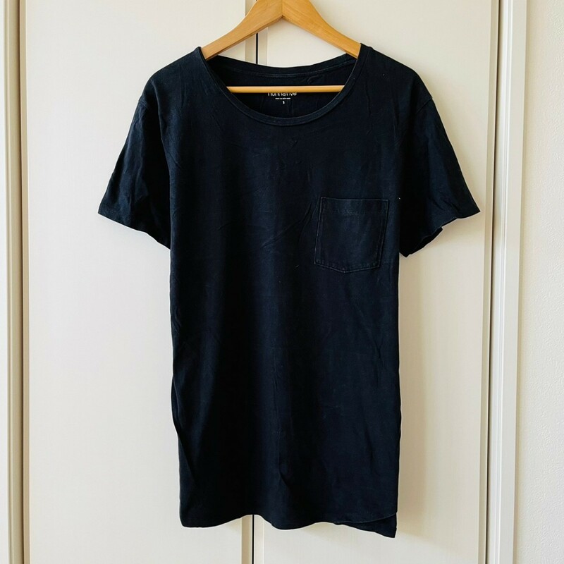 H5003cL 日本製 nonnative ノンネイティブ サイズ1 (M～L位) 半袖Tシャツ ポケットTシャツ ブラック 黒 USED 古着 シンプル ナチュラル