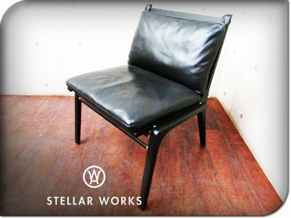 展示品/未使用品/STELLAR WORKS/FLYMEe取扱い/Ren Dining Chair/レン/Space Copenhagen/アッシュ材/牛革/イージーチェア/260,700円/ft8289k