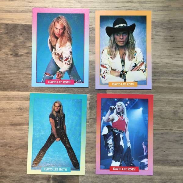 DAVID LEE ROTH デヴィッド・リー・ロス トレカ 4枚セット VAN HALEN