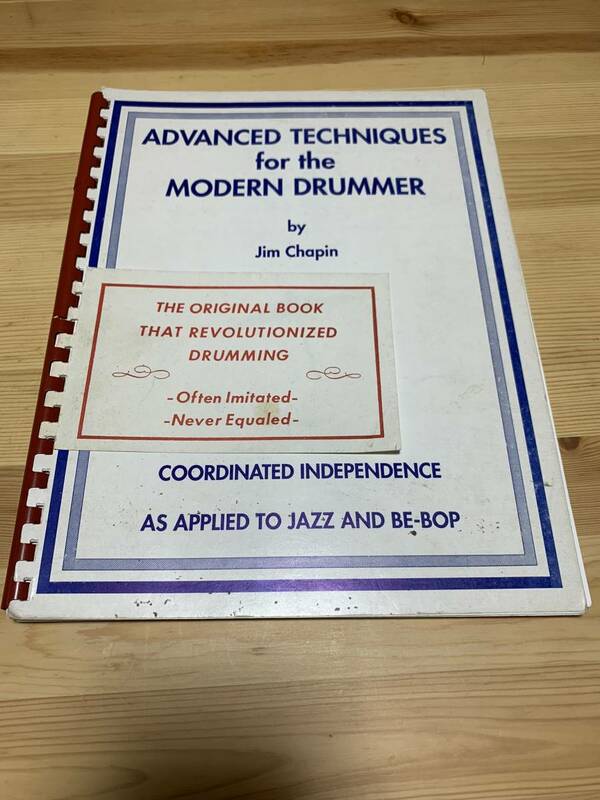 ドラム教則本　Advanced Techniques for the Modern Drummer / Jim Chapin ☆彡