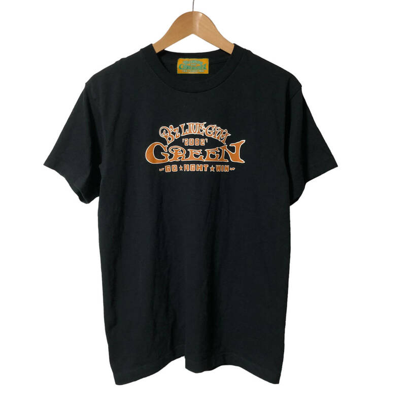 B'z LIVE-GYM 2002 GREEN ～GO☆FIGHT☆WIN～ Tシャツ 半袖 ライブ ツアー 黒 A21